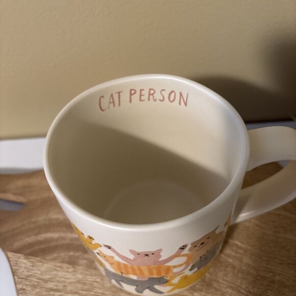 Opalhouse 16oz Stoneware "Cat Person" Coffee Tea Mug 2023 NWT Birthday,Gift - Picture 7 of 8